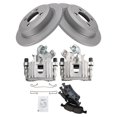 thumbnail image 1 of TRQ Rear Brake Pad & Rotor Kit Brake Caliper Brake Pads Brake Rotor Ceramic Solid Premium G-Coated Fits Select 2007-2008 Mini Cooper, 1 of 6