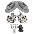 thumbnail image 1 of TRQ Rear Brake Pad & Rotor Kit Brake Caliper Brake Pads Brake Rotor Ceramic Solid Premium G-Coated Fits Select 2010 Audi A3 A3 Quattro, 1 of 6