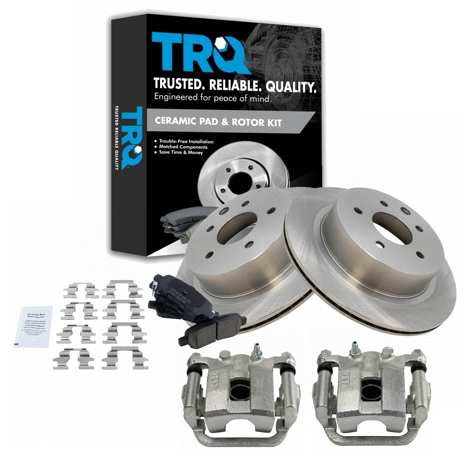 A-Premium Brake Caliper Assembly - Front Left Driver Side For Nissan Rogue 2008-2015 & Suzuki Kizashi