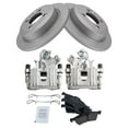 thumbnail image 1 of TRQ Rear Brake Pad & Rotor Kit Brake Caliper Brake Pads Brake Rotor Semi-Metallic Solid Premium G-Coated Fits Select 2007-2008 Mini Cooper, 1 of 6