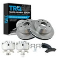 thumbnail image 1 of TRQ Rear Brake Pad & Rotor Kit Brake Caliper Brake Pads Brake Rotor Semi-Metallic Vented Fits Select 2002 Cadillac Escalade Chevrolet Avalanche 1500 Suburban 1500 Tahoe GMC Yukon Yukon XL 1500, 1 of 6