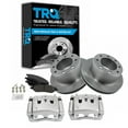 thumbnail image 1 of TRQ Rear Brake Pad & Rotor Kit Brake Caliper Brake Pads Brake Rotor Semi-Metallic Vented Fits Select 2005-2007 Ford F-250 Super Duty F-350 Super Duty, 1 of 6