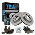 thumbnail image 1 of TRQ Rear Brake Pad & Rotor Kit Brake Chemical Kit Brake Pads Brake Rotor Parking Brake Shoe Set Ceramic Fits 2003 Mercedes-Benz CL500 2003-2006 S430 S500, 1 of 5