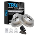 thumbnail image 1 of TRQ Rear Brake Pad & Rotor Kit Brake Pads Brake Rotor Ceramic Fits Select 2001-2006 Hyundai Santa Fe 2009 Tucson 2005-2010 Kia Sportage, 1 of 6