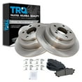 thumbnail image 1 of TRQ Rear Brake Pad & Rotor Kit Brake Pads Brake Rotor Ceramic Fits Select 2005-2006 Saab 9-2X 2004-2008 Subaru Forester 2004-2007 Impreza, 1 of 5