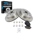 thumbnail image 1 of TRQ Rear Brake Pad & Rotor Kit Brake Pads Brake Rotor Ceramic Fits Select 2008-2012 Land Rover LR2, 1 of 5