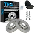 thumbnail image 1 of TRQ Rear Brake Pad & Rotor Kit Brake Pads Brake Rotor Ceramic Fits Select 2009-2016 Audi A4 A4 Quattro 2010-2014 A5 2008-2017 A5 Quattro 2013-2016 allroad 2009-2017 Q5 2012 S5, 1 of 4