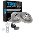 thumbnail image 1 of TRQ Rear Brake Pad & Rotor Kit Brake Pads Brake Rotor Ceramic Fits Select 2010-2018 Acura RDX 2005-2016 Honda CR-V, 1 of 5