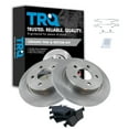 thumbnail image 1 of TRQ Rear Brake Pad & Rotor Kit Brake Pads Brake Rotor Ceramic Fits Select 2012-2018 Ford Focus, 1 of 5