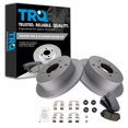thumbnail image 1 of TRQ Rear Brake Pad & Rotor Kit Brake Pads Brake Rotor Ceramic Premium G-Coated Fits Select 2010-2015 Hyundai Tucson 2011-2016 Kia Sportage, 1 of 5