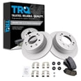 thumbnail image 1 of TRQ Rear Brake Pad & Rotor Kit Brake Pads Brake Rotor Ceramic Premium G-Coated Fits Select 2010-2015 Hyundai Tucson 2011-2016 Kia Sportage, 1 of 6