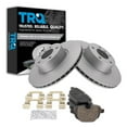 thumbnail image 1 of TRQ Rear Brake Pad & Rotor Kit Brake Pads Brake Rotor Ceramic Premium G-Coated Fits Select 2011-2016 BMW X3 2015-2016 X4, 1 of 6