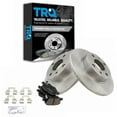 thumbnail image 1 of TRQ Rear Brake Pad & Rotor Kit Brake Pads Brake Rotor Ceramic Solid Fits Select 2012-2019 Fiat 500, 1 of 6