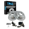 thumbnail image 1 of TRQ Rear Brake Pad & Rotor Kit Brake Pads Brake Rotor Parking Brake Shoe Set Ceramic Fits Select 1995-1998 Jeep Grand Cherokee, 1 of 6