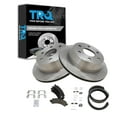 thumbnail image 1 of TRQ Rear Brake Pad & Rotor Kit Brake Pads Brake Rotor Parking Brake Shoe Set Ceramic Fits Select 2002 Cadillac Escalade Chevrolet Avalanche 1500 Tahoe GMC Yukon Yukon XL 1500, 1 of 6