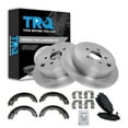thumbnail image 1 of TRQ Rear Brake Pad & Rotor Kit Brake Pads Brake Rotor Parking Brake Shoe Set Ceramic Fits Select 2009-2013 Subaru Forester 2008-2013 Impreza, 1 of 4