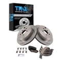 thumbnail image 1 of TRQ Rear Brake Pad & Rotor Kit Brake Pads Brake Rotor Parking Brake Shoe Set Ceramic Fits Select 2013-2016 Scion FR-S 2013-2017 Subaru BRZ 2013-2014 Legacy 2017-2020 Toyota 86, 1 of 6