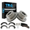 thumbnail image 1 of TRQ Rear Brake Pad & Rotor Kit Brake Pads Brake Rotor Parking Brake Shoe Set Ceramic Fits Select 2013-2017 Chevrolet Silverado 3500 HD GMC Sierra 3500 HD, 1 of 4