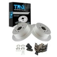 thumbnail image 1 of TRQ Rear Brake Pad & Rotor Kit Brake Pads Brake Rotor Parking Brake Shoe Set Ceramic Premium G-Coated Fits Select 2004-2006 Lexus RX330 2007-2009 RX350 2006-2008 RX400h 2004-2007 Toyota Highlander, 1 of 4