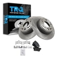 thumbnail image 1 of TRQ Rear Brake Pad & Rotor Kit Brake Pads Brake Rotor Semi-Metallic Fits Select 1991-1995 Acura Legend 1996-1998 RL 1995-1998 Honda Odyssey 1996-1999 Isuzu Oasis, 1 of 4