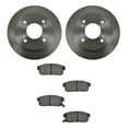 thumbnail image 1 of TRQ Rear Brake Pad & Rotor Kit Brake Pads Brake Rotor Semi-Metallic Fits Select 2001-2002 INFINITI G20 2002-2006 Nissan Sentra, 1 of 3