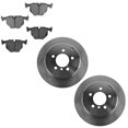thumbnail image 1 of TRQ Rear Brake Pad & Rotor Kit Brake Pads Brake Rotor Semi-Metallic Fits Select 2003-2005 Land Rover Range Rover, 1 of 5