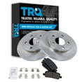 thumbnail image 1 of TRQ Rear Brake Pad & Rotor Kit Brake Pads Brake Rotor Semi-Metallic Fits Select 2005-2009 Buick LaCrosse 2011-2013 Chevrolet Impala 2014-2016 Impala Limited 2004-2008 Pontiac Grand Prix, 1 of 5