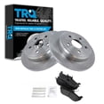thumbnail image 1 of TRQ Rear Brake Pad & Rotor Kit Brake Pads Brake Rotor Semi-Metallic Fits Select 2006-2010 Jeep Commander 2005-2010 Grand Cherokee, 1 of 4