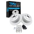 thumbnail image 1 of TRQ Rear Brake Pad & Rotor Kit Brake Pads Brake Rotor Semi-Metallic Premium G-Coated Fits Select 2007-2012 Lexus ES350 2008-2012 Toyota Avalon 2007-2011 Camry, 1 of 6