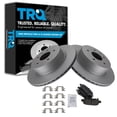 thumbnail image 1 of TRQ Rear Brake Pad & Rotor Kit Brake Pads Brake Rotor Semi-Metallic Premium G-Coated Fits Select 2009-2023 Nissan Maxima, 1 of 6