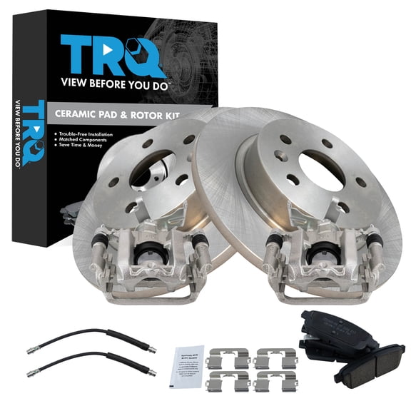 TRQ Rear Brake Pad & Rotor Kit Ceramic Fits 2015-2017 Chevrolet Trax