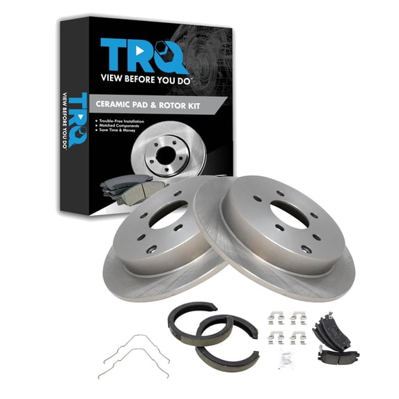 TRQ Rear Brake Pad & Rotor Kit Fits 01-07 Buick Chevrolet Oldsmobile Pontiac BKA28478 Fits select: 2002-2007 BUICK RENDEZVOUS, 2002-2004 CHEVROLET VENTURE