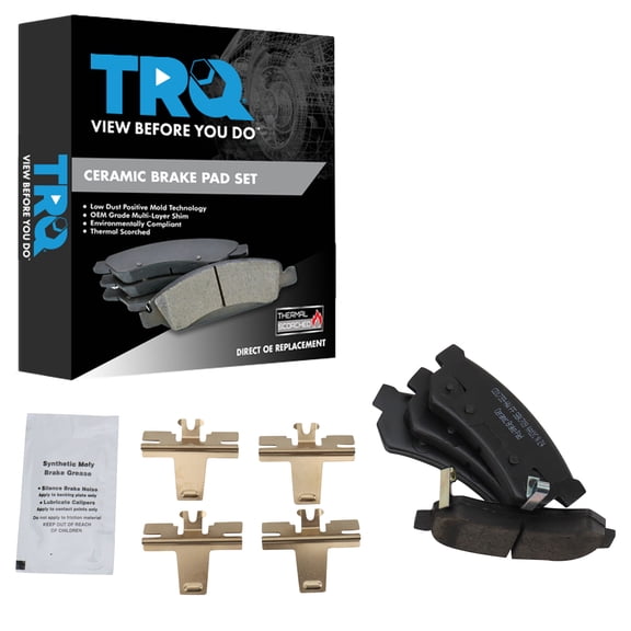 TRQ Rear Brake Pads BFA27391 Fits Select 2015-2015 Chevrolet Spark , 2014-2016 Chevrolet Spark EV