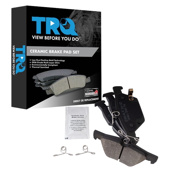 TRQ Rear Brake Pads Ceramic Hardware Wear Sensor Fits 2015-2023 Subaru ...