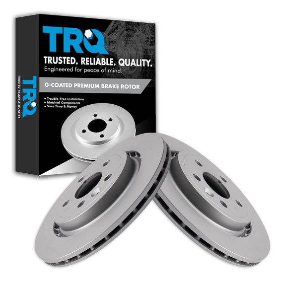 TRQ Rear Brake Rotor Set Fits 11-18 S60 07-16 S80 15-18 V60 10 V70 08-16 XC70 BRA22822 Fits select: 2011-2012,2015-2016 VOLVO S60
