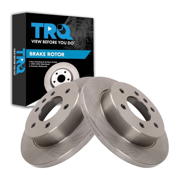TRQ Rear Brake Rotor Set Solid Fits 2019-2020 Freightliner Sprinter 2500 Sprinter 3500 2019-2023 Mercedes-Benz Sprinter 1500 Sprinter 2500 Sprinter 3500 Sprinter 3500XD Sprinter 4500