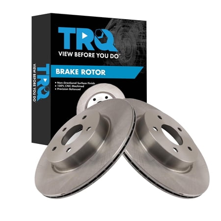 TRQ Rear Brake Rotor Set Vented Fits 2019-2023 Infiniti QX50 2022-2023 QX55