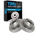 thumbnail image 1 of TRQ Rear Brake Rotors Set Solid Fits Select 1992-1994 Audi 100 100 Quattro 1995-2004 A6 1995-1997 A6 Quattro 1998-2005 Volkswagen Passat, 1 of 4