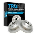 thumbnail image 1 of TRQ Rear Brake Rotors Set Solid Fits Select 2003-2007 Jeep Liberty 2003-2006 Wrangler, 1 of 5