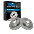 thumbnail image 1 of TRQ Rear Brake Rotors Set Solid Fits Select 2011-2020 Dodge Durango Jeep Grand Cherokee, 1 of 4