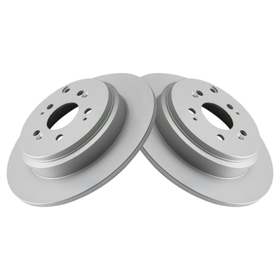 TRQ Rear Brake Rotors Set Solid Premium G-Coated Fits Select 2007-2013 Acura MDX 2010-2013 ZDX 2011-2017 Honda Odyssey 2009-2015 Pilot