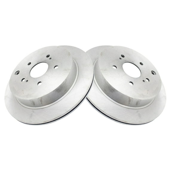 TRQ Rear Brake Rotors Set Vented Fits Select 2009-2013 Suzuki Grand Vitara