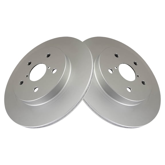 TRQ Rear Brake Rotors Set Vented Premium G-Coated Fits Select 2015-2021 Subaru Legacy Outback 2016-2022 WRX