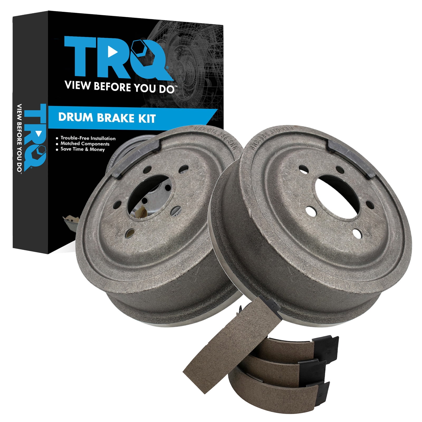 TRQ Rear Brake Shoe & Drum Kit Fits 1998-2009 Ford Ranger 2001-2009 ...