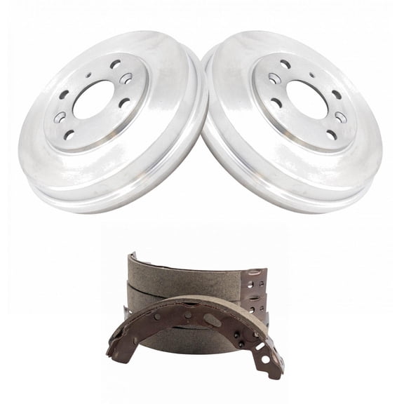 TRQ Rear Brake Shoe & Drum Kit Fits Select 2016 Scion iA 2019-2020 Toyota Yaris