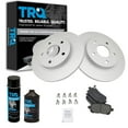 thumbnail image 1 of TRQ Rear Ceramic Brake Pad & Coated Rotor Kit w/Fluids for Chrysler Dodge VW BKA23979 Fits select: 2008-2012 CHRYSLER TOWN & COUNTRY, 2008-2012 DODGE GRAND CARAVAN, 1 of 6