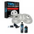 thumbnail image 1 of TRQ Rear Ceramic Brake Pad & Performance Coated Rotor Kit w/Chemicals BKA15505, 1 of 4