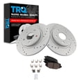 thumbnail image 1 of TRQ Rear Ceramic Brake Pad & Performance Rotor Kit, 1 of 5