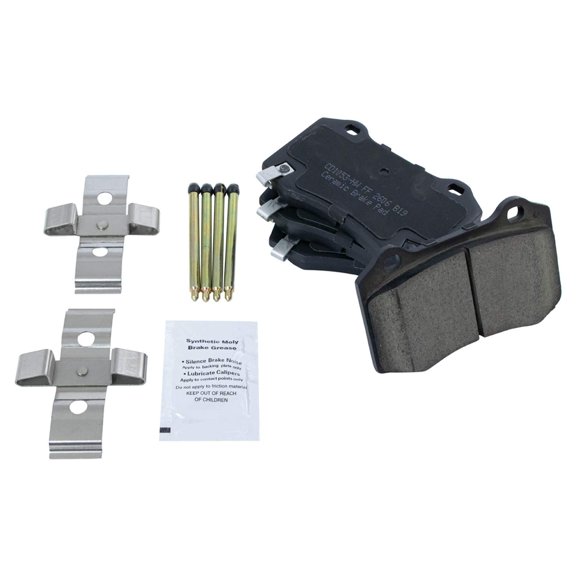 TRQ Rear Ceramic Brake Pad Set for CTS-V STS-V Camaro Chrysler Jeep SRT-8 BFA73232 Fits select: 2018-2020 DODGE DURANGO, 2010-2011 CHEVROLET CAMARO SS