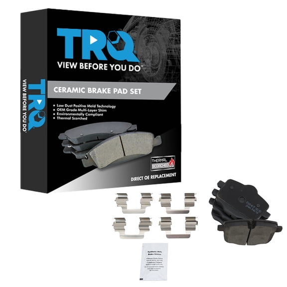 TRQ Rear Ceramic Brake Pad Set for MBW 550 640 X3 M5 540 650 BFA14284
